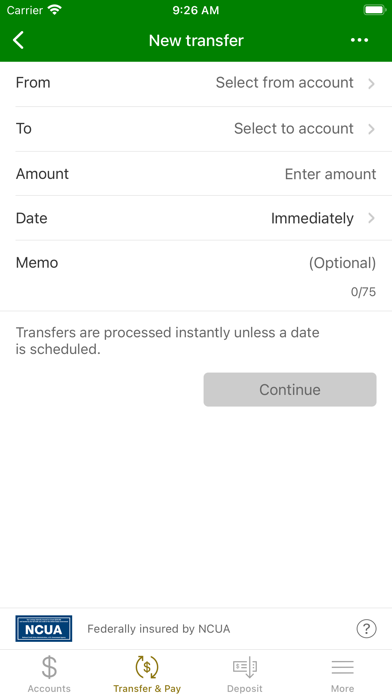 Lufkin Federal Credit Union Screenshot