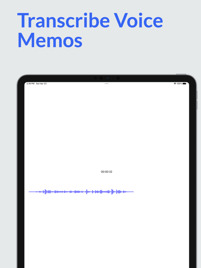 Transcription Speak2Note