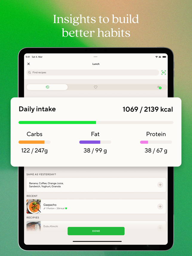 ‎Lifesum: Food Tracker & Diet Screenshot