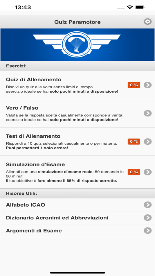 #1. Quiz Paramotore (iOS) By: mattia guatta