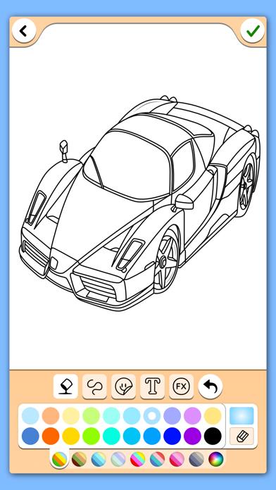 Cars coloring book game Screenshot
