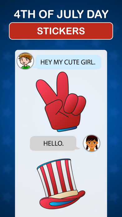 4th of July Day Stickers Screenshot