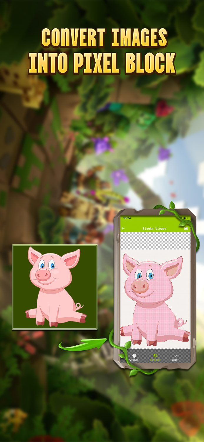 PixelArt Photos for Minecraft