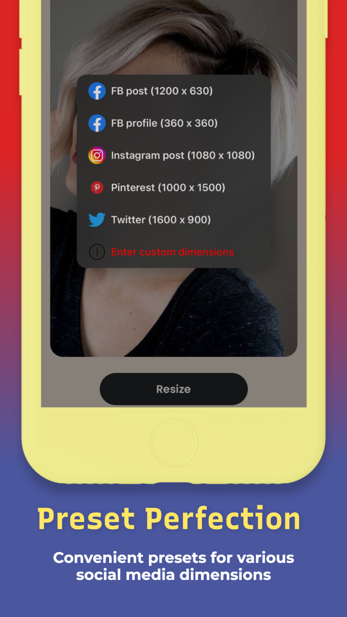 In SquareResize Photo No Crop