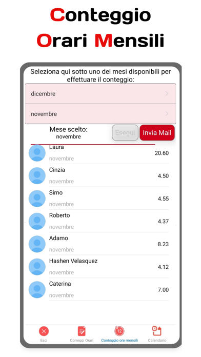 TeamTime - Registro Presenze Screenshot