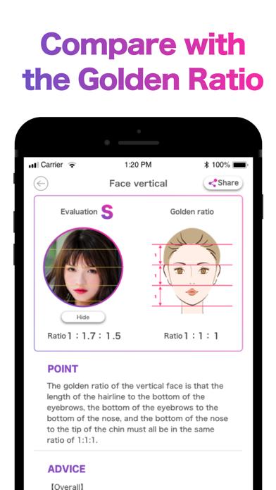 "FaceScore" Score your facial. Screenshot