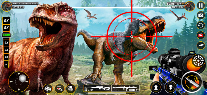 Wild Dinosaur Hunting-Gun Game