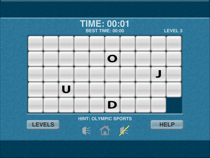 Sports Word Slide Puzzle Fun