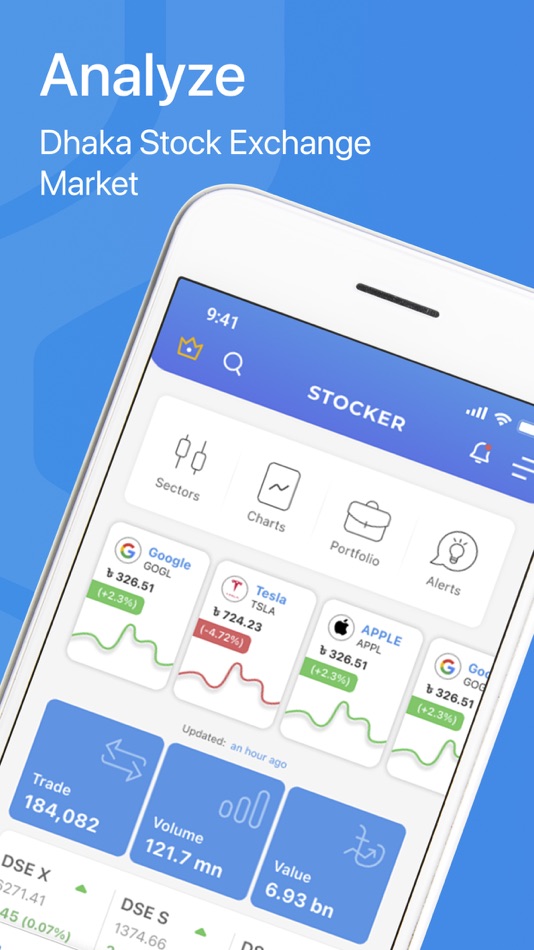 #1. Stocker - Stock Exchange DSE (iOS) 由: SIMEC SYSTEM LIMITED