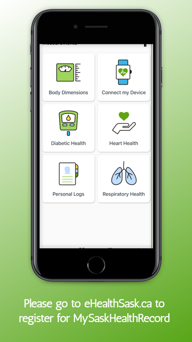 MySaskHealthRecord Screenshot