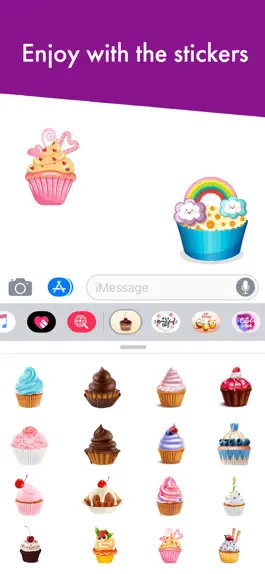 Game screenshot Yummy Cupcake Stickers hack