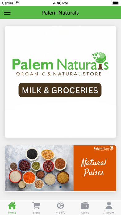 Palem Naturals- Milk & Grocery Screenshot