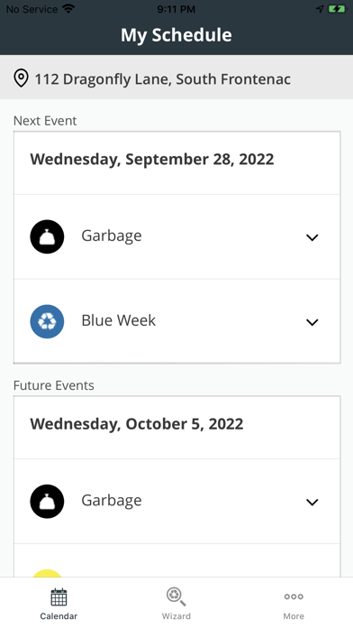 South Frontenac Recycles Screenshot