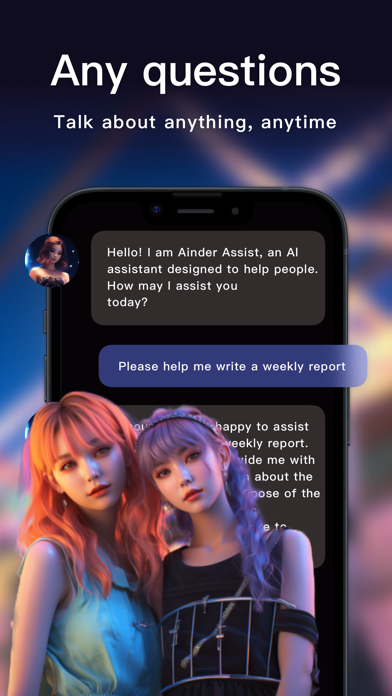 Ainder - Find Anime AI Friends Screenshot