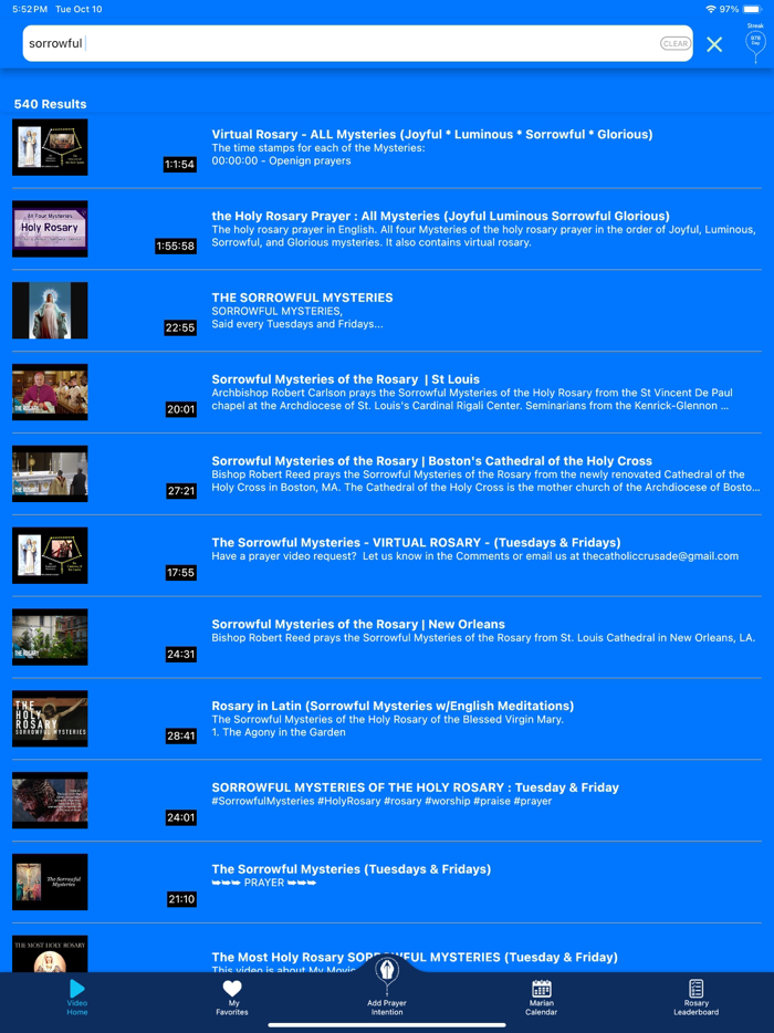 Rosary Experience 3000 Videos