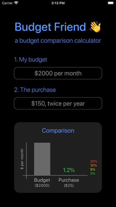 Budget Friend Screenshot