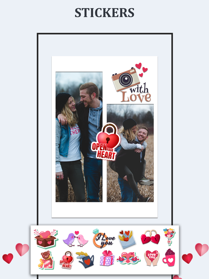 Valentines Day Frames and Cake