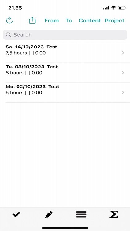 Time Recording - Entry