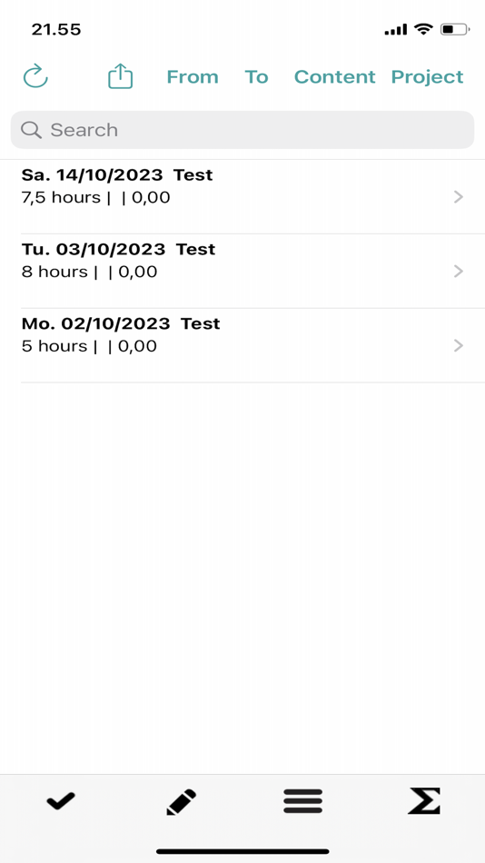#3. Time Recording - Entry (iOS) 由: Pixilog ApS