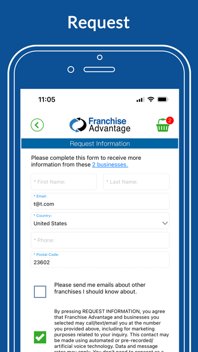 Franchise Advantage Screenshot