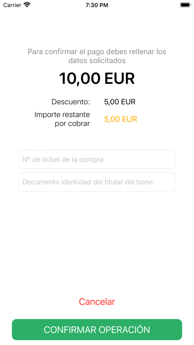 Bonos al Consumo Screenshot