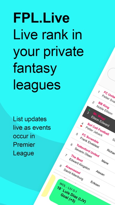 FPL.Live - Fantasy Football Screenshot