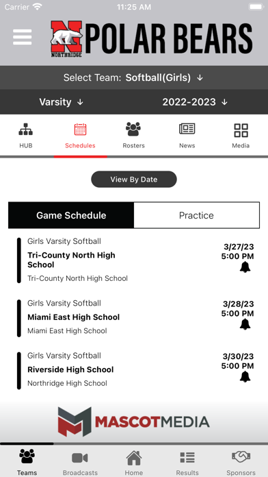 Northridge Athletics Screenshot