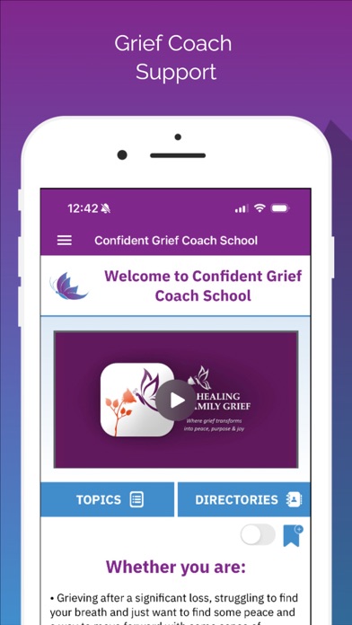 Confident Grief Coach School Screenshot