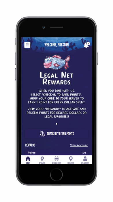 Legal Sea Foods Net Rewards Screenshot