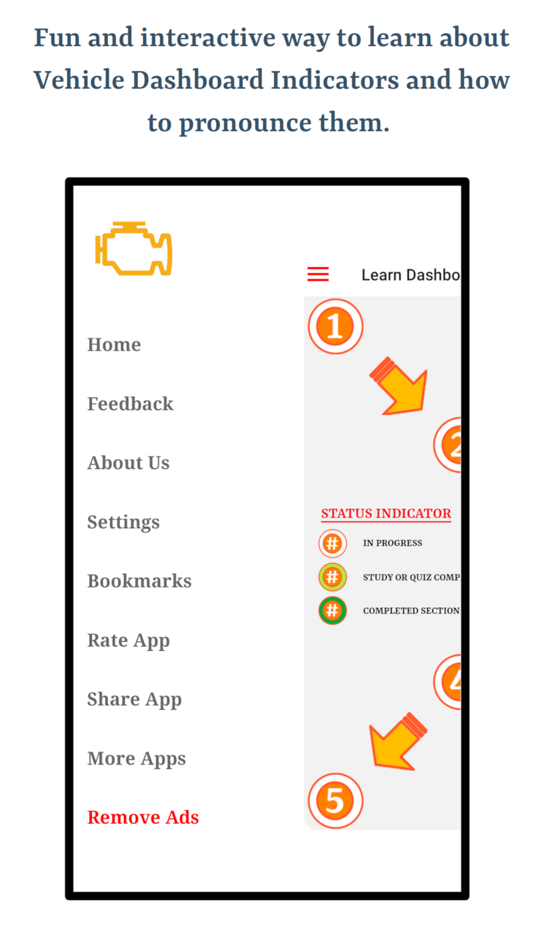 #6. Vehicle Dashboard Indicators (iOS) Podle: Ghumman Tech LLC