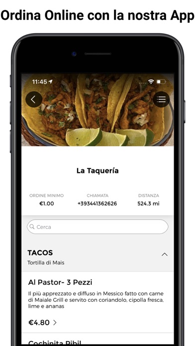 La Taquería Milano Screenshot