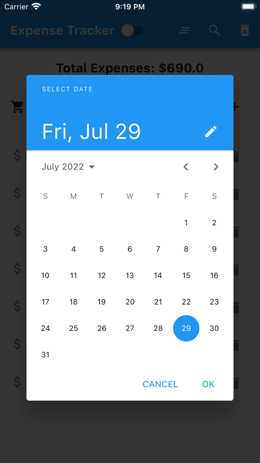 #4. Daily Expenses Calculator (iOS) Podle: MD. NASAR UDDIN REDOY