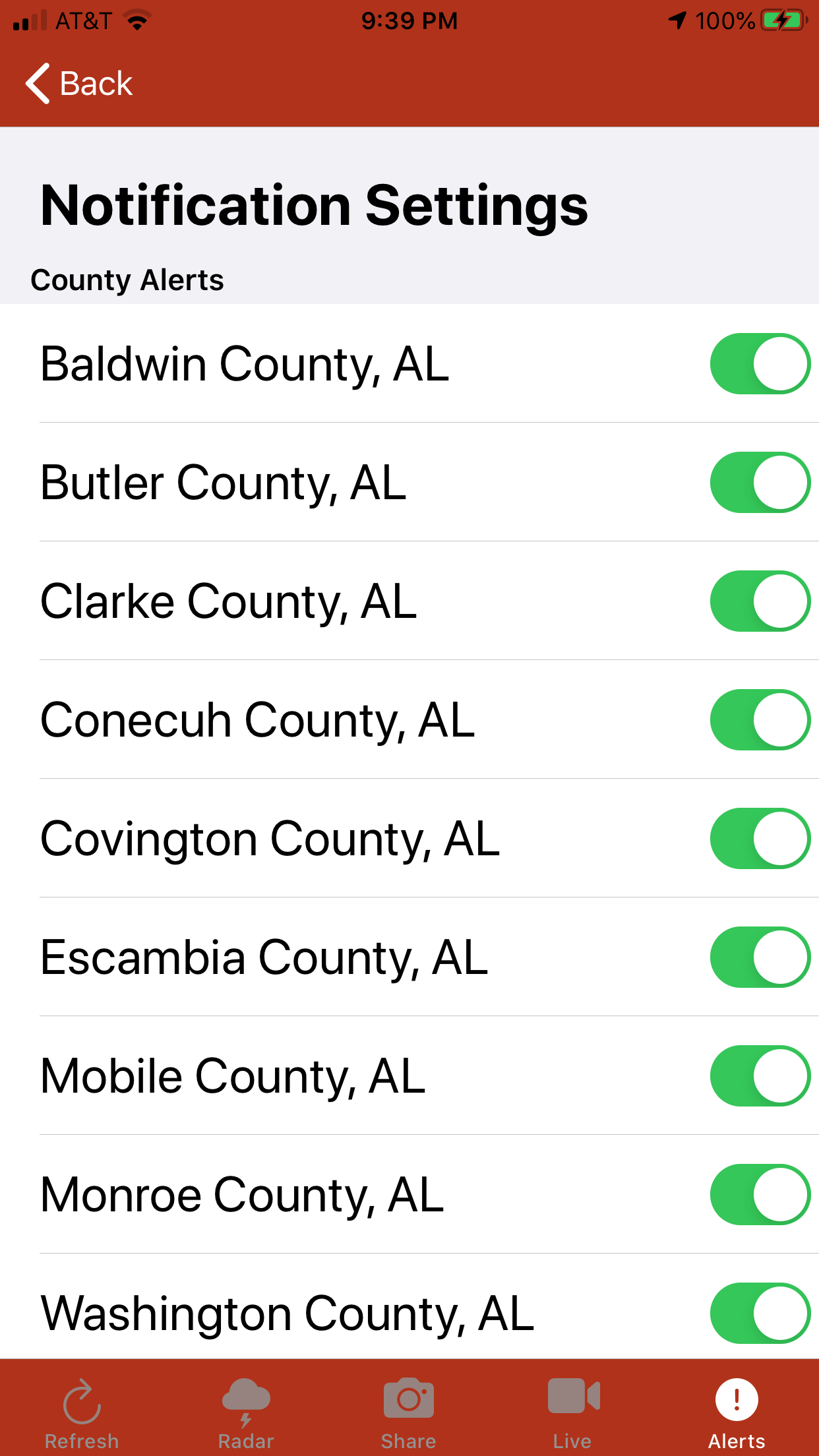 RedZone Weather screenshot 6