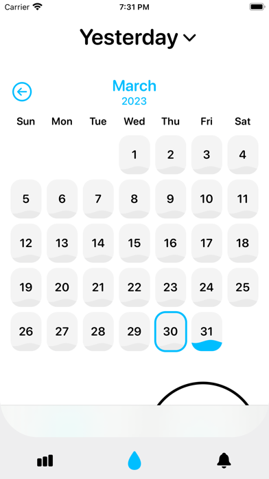 Water drinking reminder WaterW Screenshot