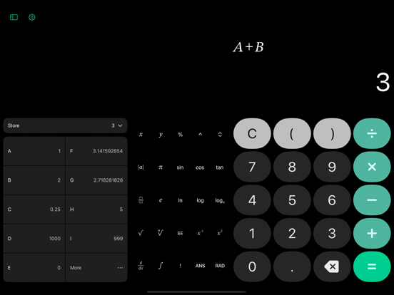 Acute Calculator iPad screenshot 4 - Utilities app