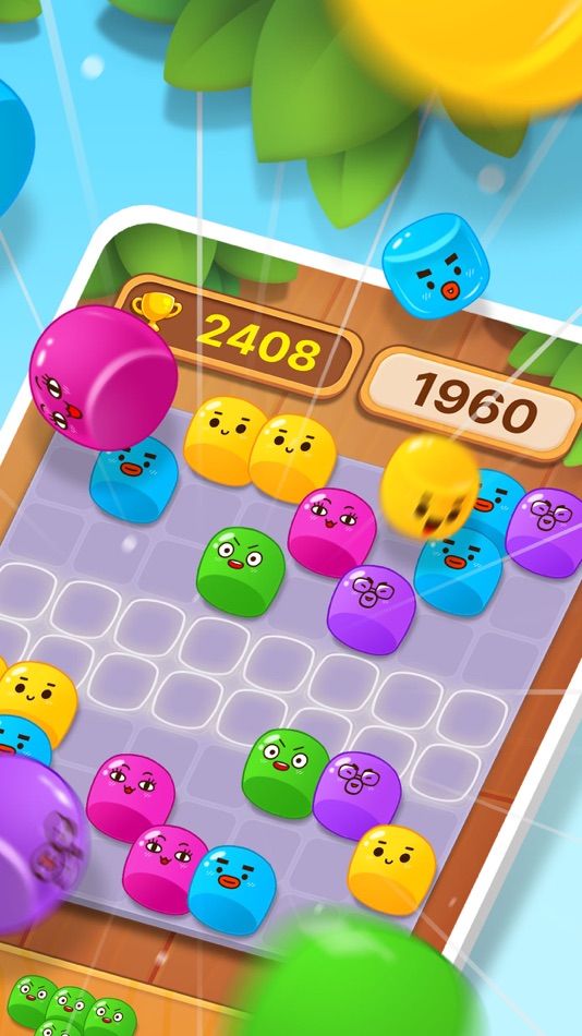 #2. Jelly Block Puzzle: Funny Face (iOS) By: BUZZ POWDER INC.