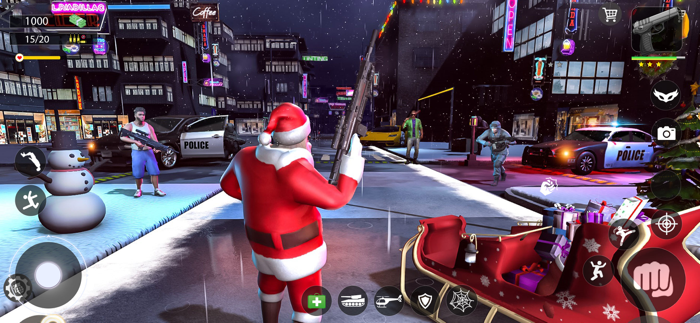 Christmas Gangster Rope Santa