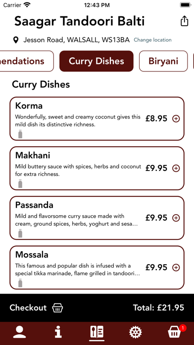 Saagar Tandoori Balti Screenshot