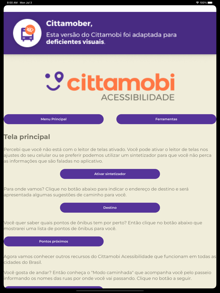 Acessibilidade - CittaMobi