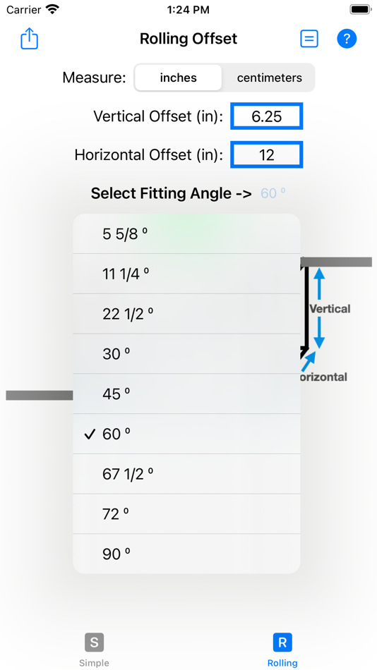 #2. Pipe Offset Assistant (iOS) 由: H3 Apps, LLC