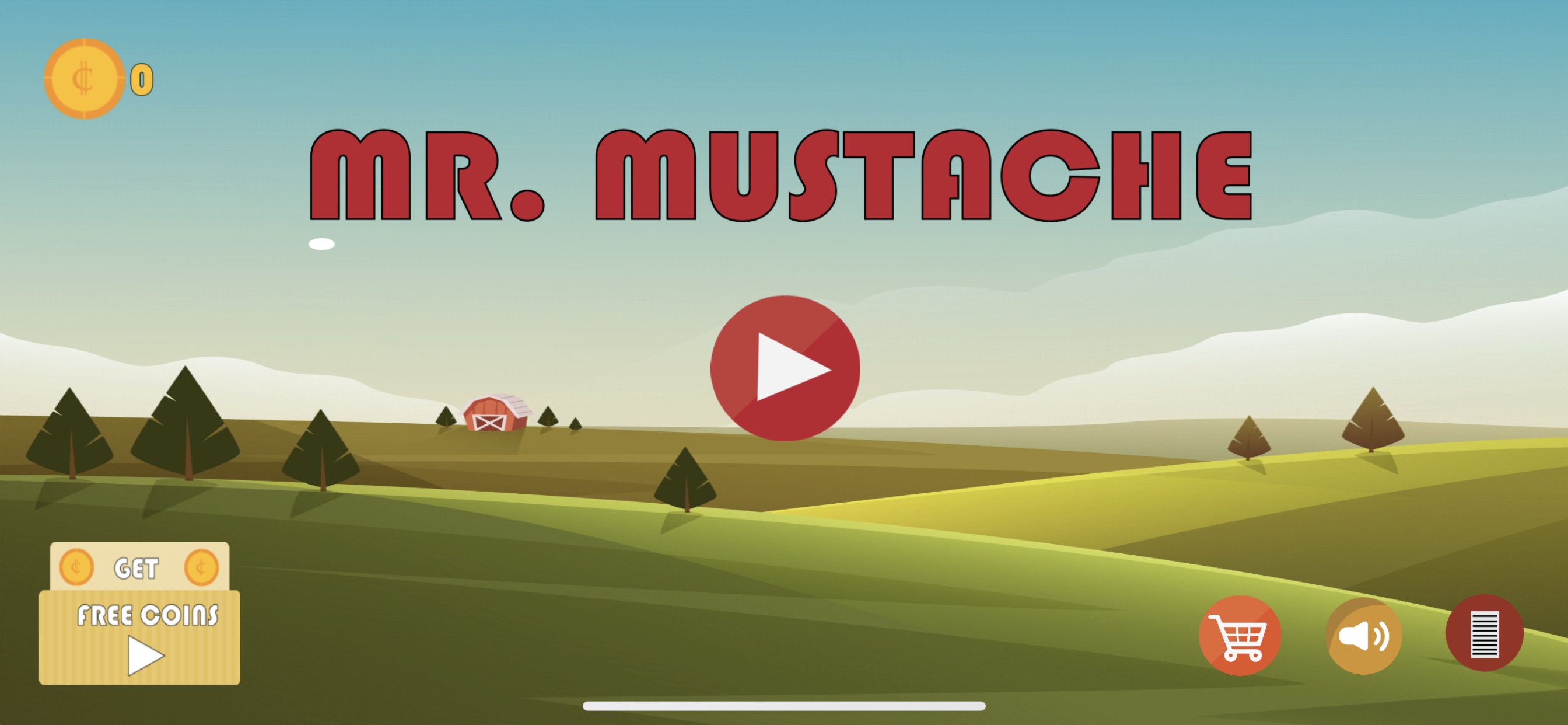 Red Ball Mr Mustache