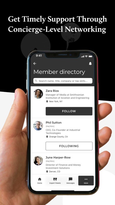 Senior Executive Think Tanks Screenshot
