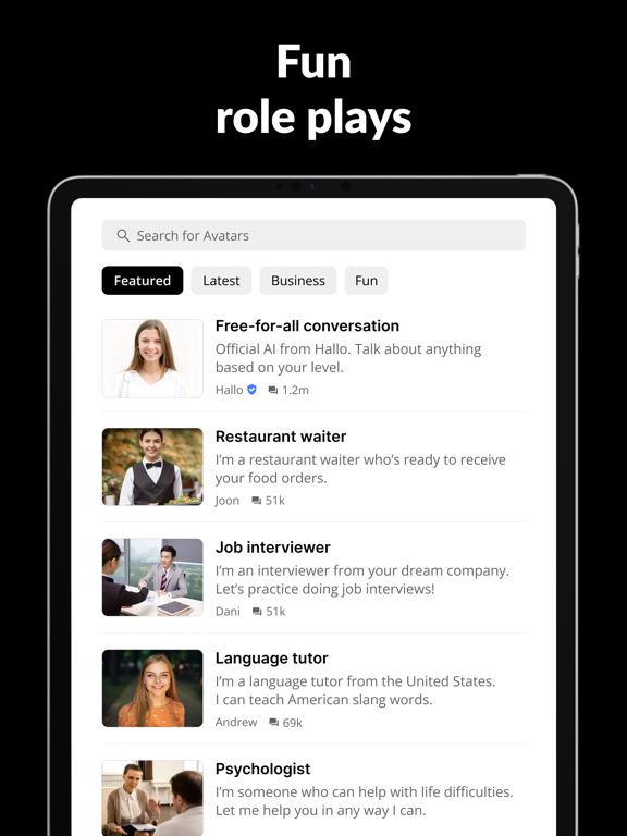 Hallo - Language Learning iPad screenshot 5 - Education app