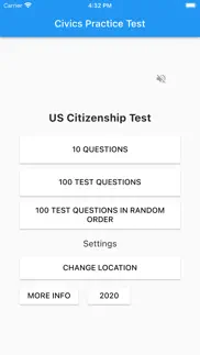 u.s. citizenship test audio iphone screenshot 1