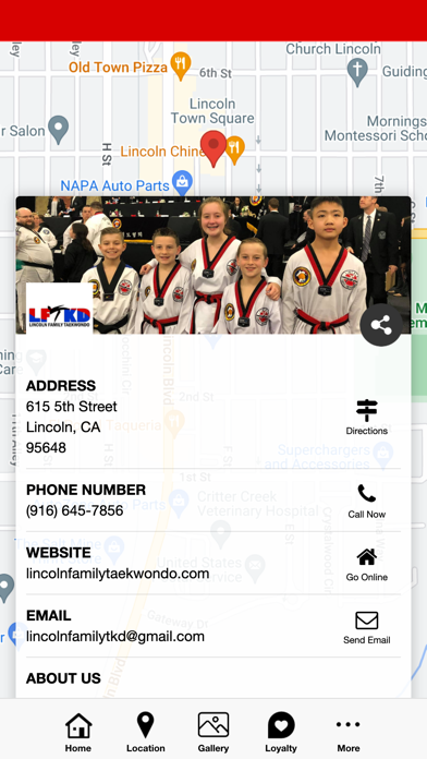 Lincoln Family Taekwondo Screenshot