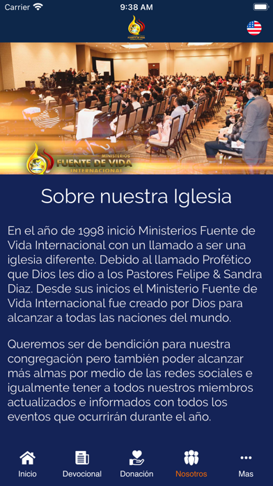 Ministerios Fuente de Vida Int Screenshot