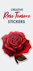 Rose Treasure Stickers Pack screenshot #1 for iPhone