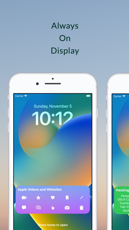 Simple Lockscreen Memo
