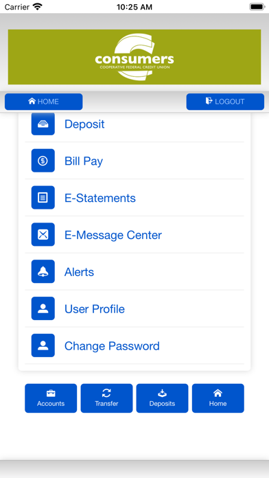 Consumers Cooperative FCU Screenshot