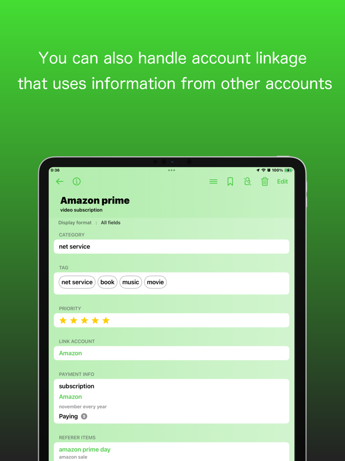 Account - password manager